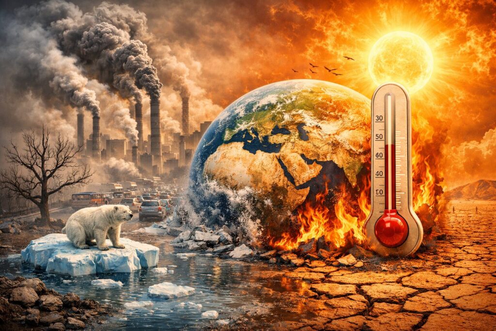 Global warming and rising temperatures