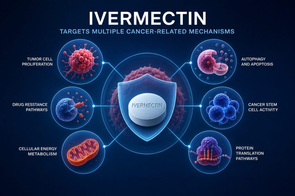 Ivermectin as a promising precision medicine against ovarian cancer ivermectin targeting multiple pathways in cancer cells