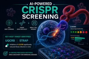 AI-Powered CRISPR screening reveals new therapeutic targets for Ebola virus infection AI based CRISPER screening