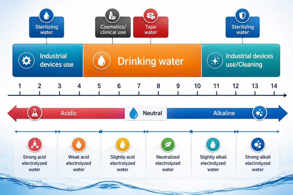 Electrolyzed Water Is Transforming Hospital Disinfection and Hygiene Practices Different types of Electrolyzed Water
