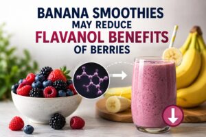 Banana smoothies may reduce flavanol benefits of berries Banana smoothies may reduce flavanol benefits of berries