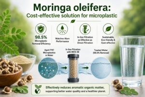 Moringa oleifera offers a cost-effective solution for microplastic removal from drinking water Moringa oleifera offers a cost-effective solution for microplastic removal from drinking water