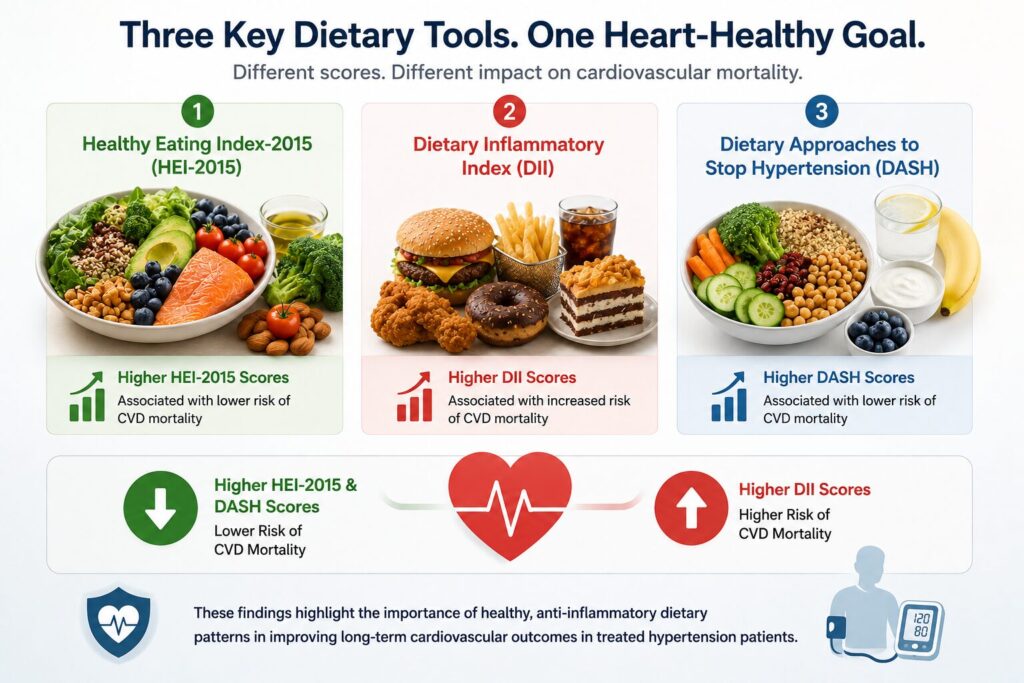 The Link Between Diet Quality and Cardiovascular Mortality in Treated Hypertension Patients Key dietary Tools