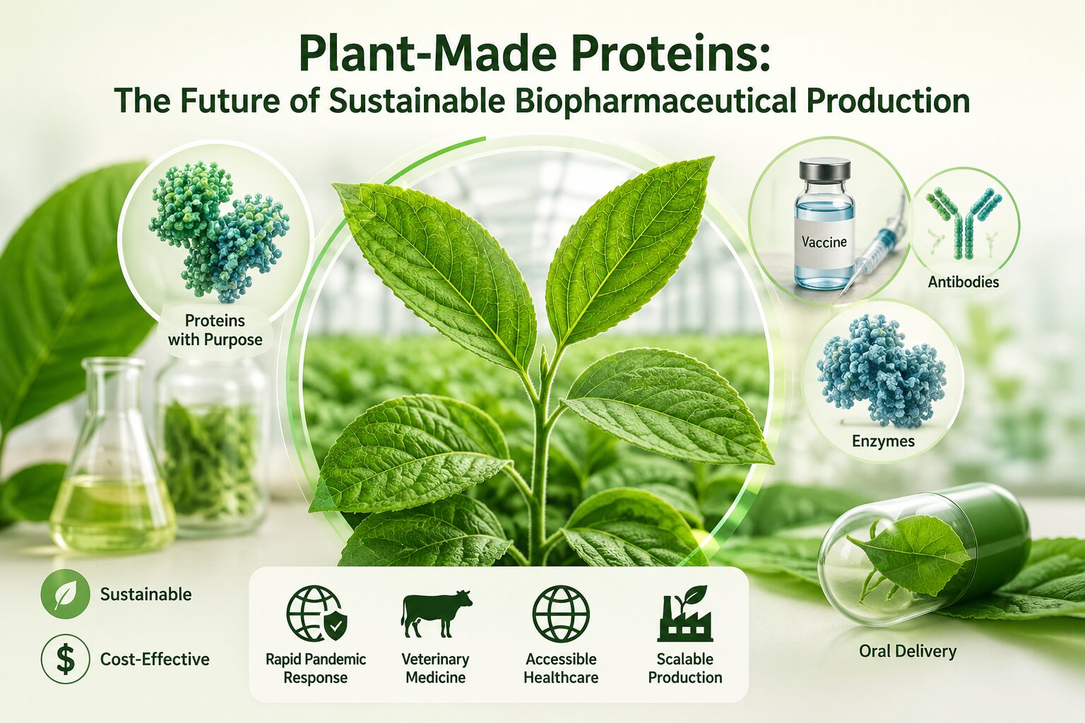 Plant-Made Proteins: The Future of Sustainable Biopharmaceutical Production Plant-Made Proteins