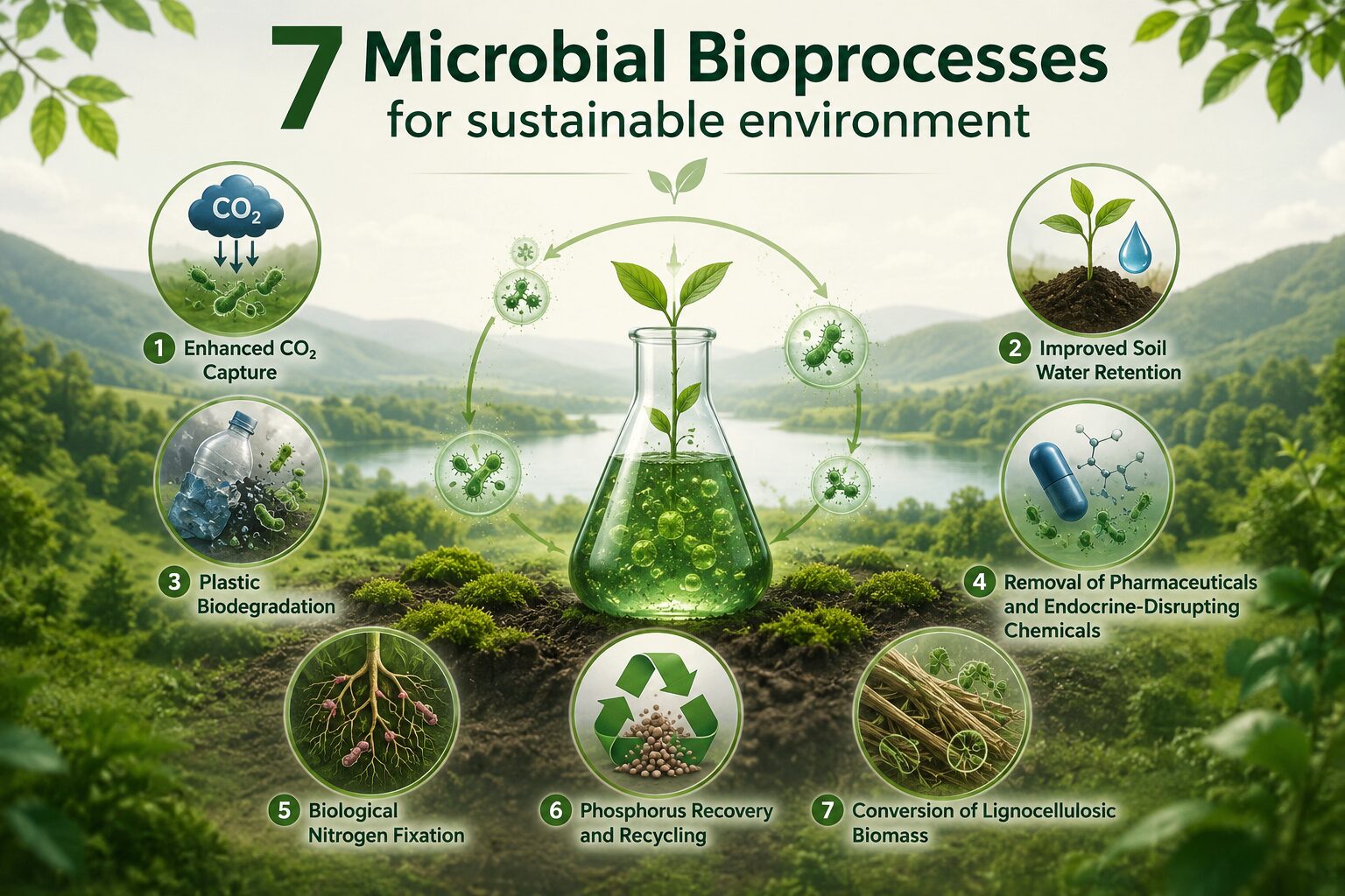 Seven microbial solutions for sustainable environment Seven microbial solutions revolutionizing environmental biotechnology