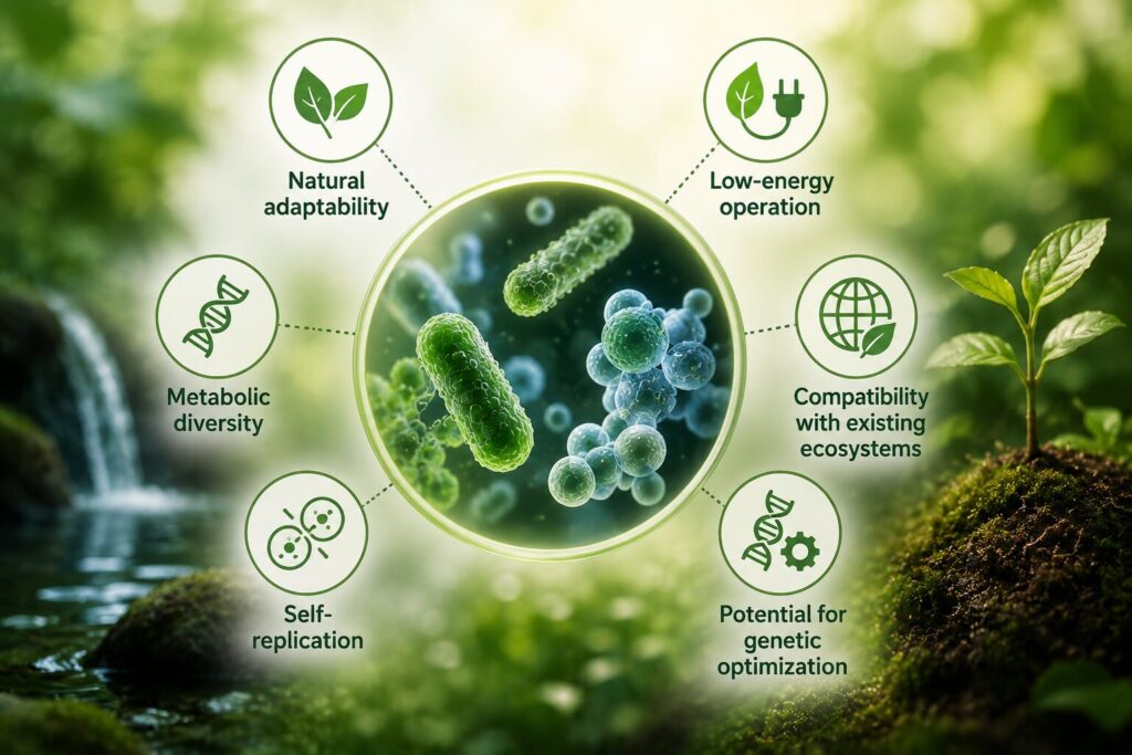 Seven microbial solutions for sustainable environment Advantages of microbial technologies