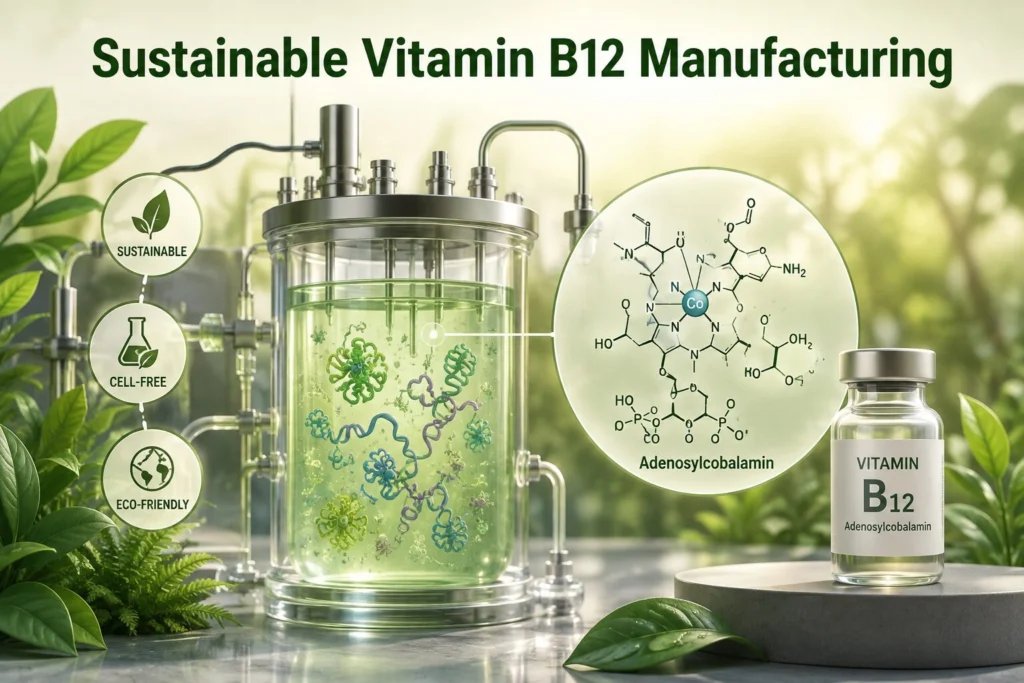 Cell-Free Technology for Sustainable Vitamin B12 Manufacturing