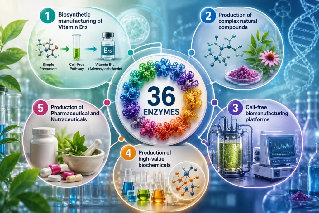 A 36-Enzyme Breakthrough: Practical Applications for Biotechnology and Biomanufacturing