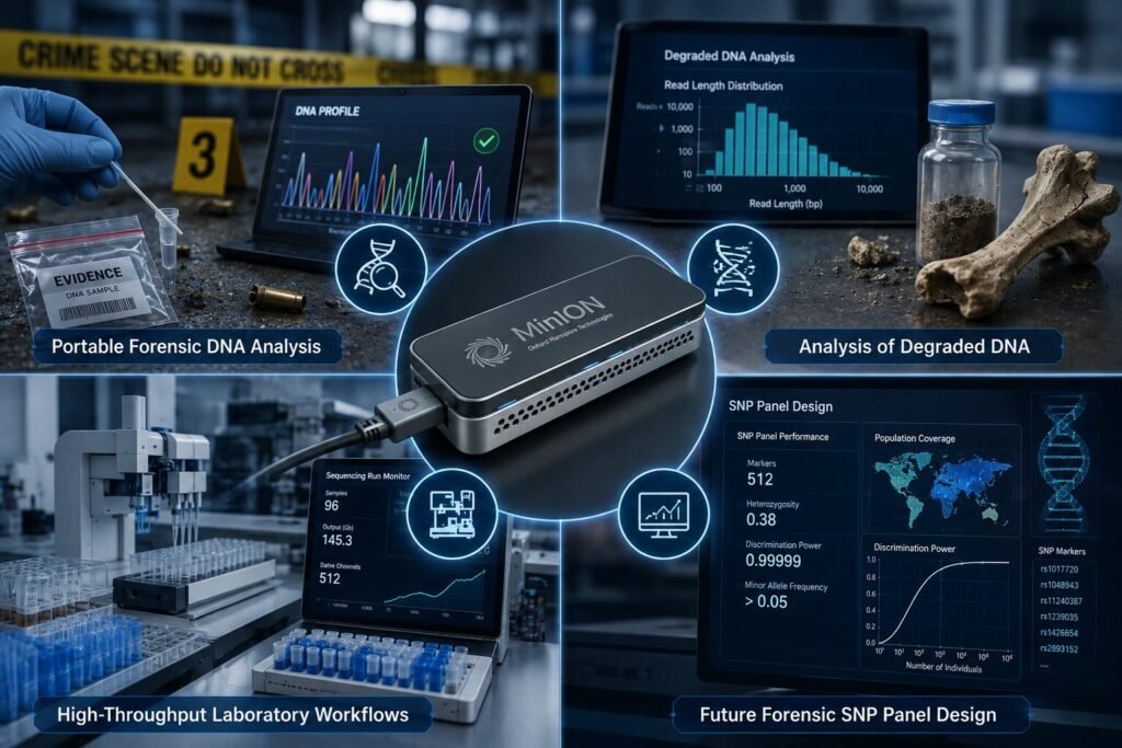 Portable Oxford Nanopore MinION for Forensic SNP Genotyping and DNA identification chatgpt image aug 4, 2026, 04 27 31 pm