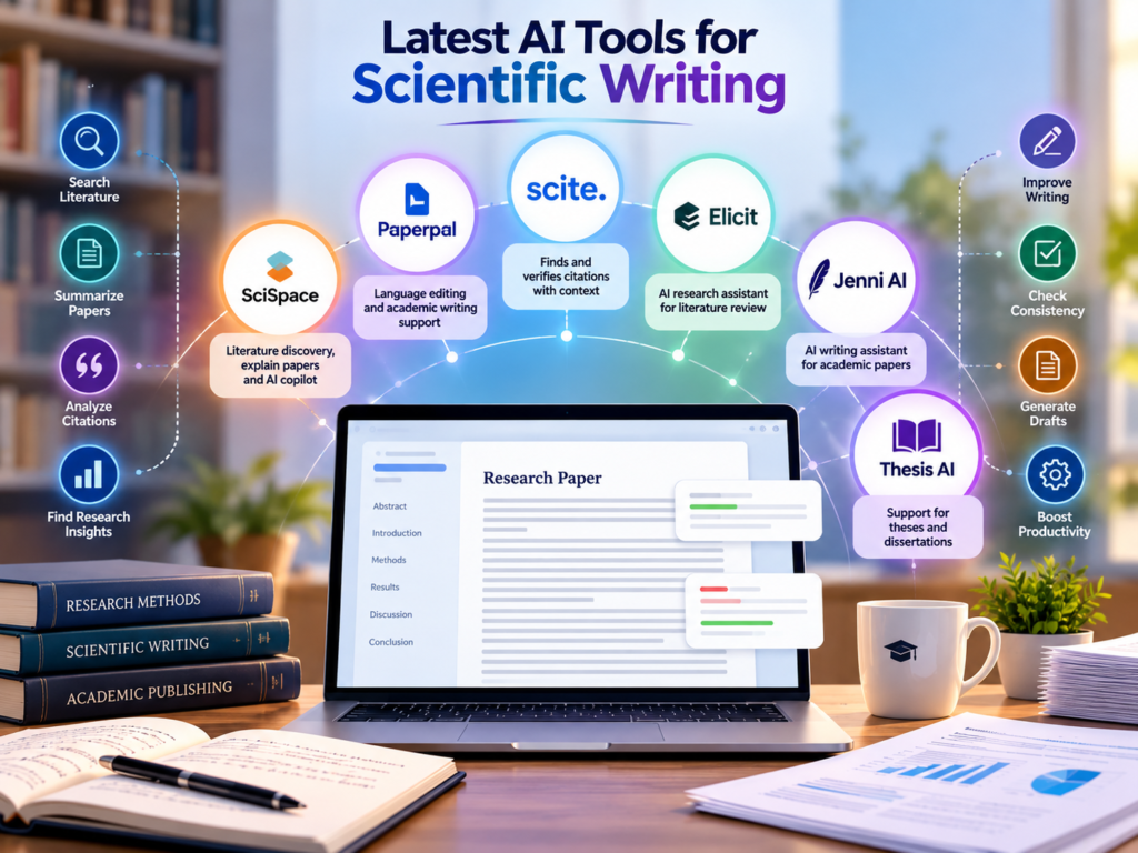 Top 10 AI tools for Scientific Writing
