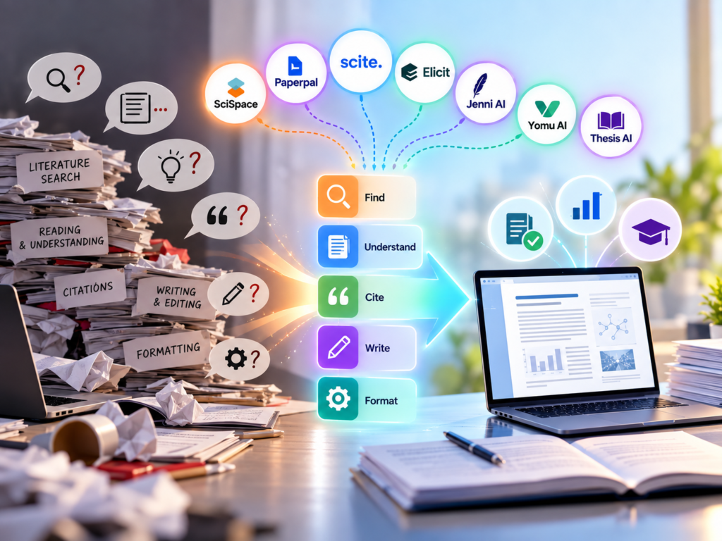 Right AI tools to streamline your research and writing workflow