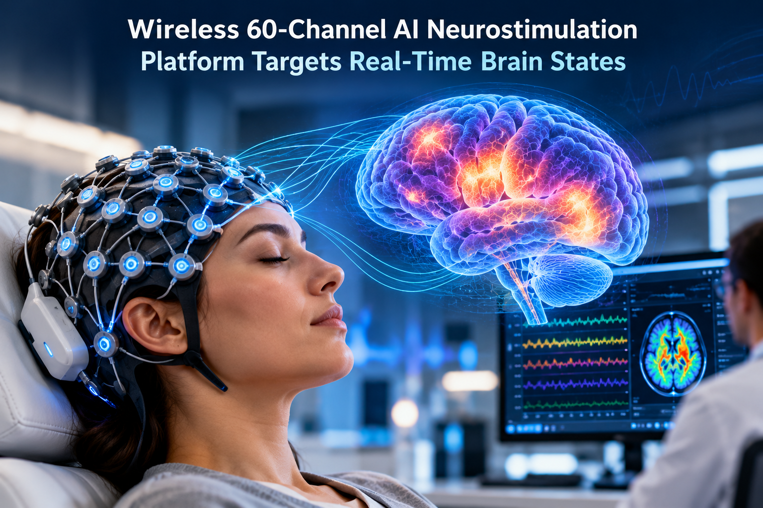 Wireless 60-Channel AI Neurostimulation Platform