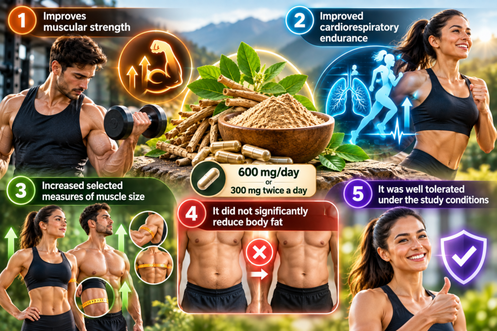 Clinical Study Reveals benefits of Ashwagandha for Strength, Muscle Size, and Endurance Ashwagandha Benefits