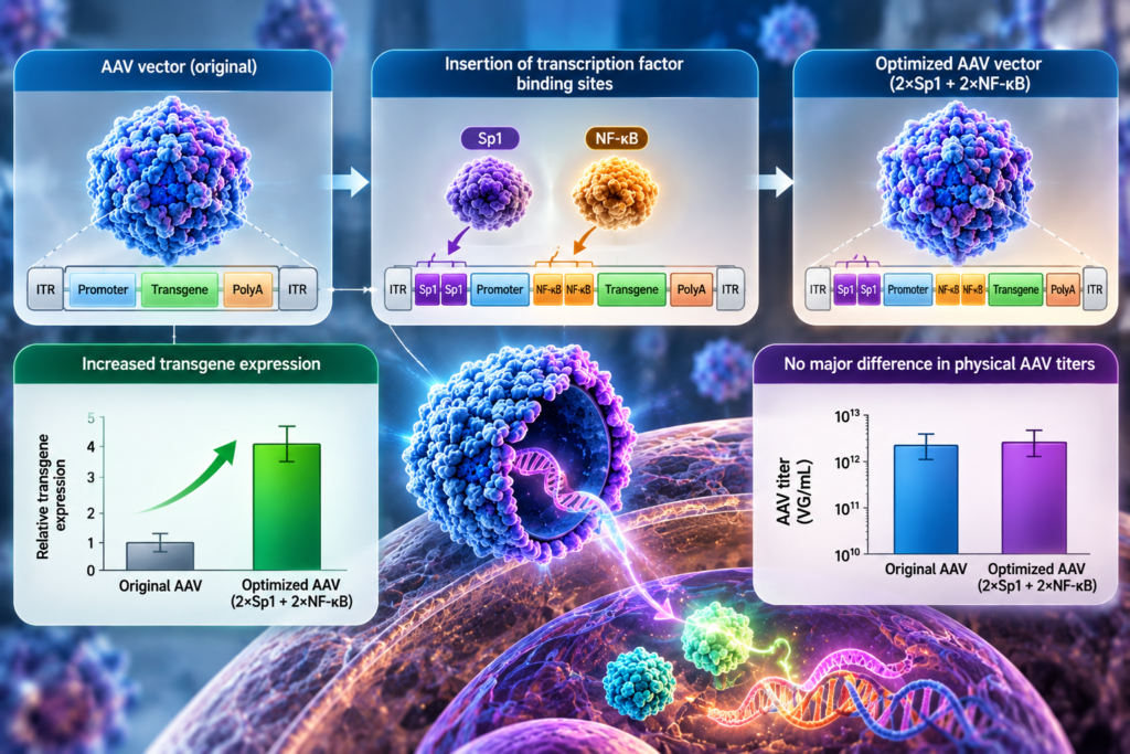 Scientists Develop Compact Gene-Silencing Technology for Alzheimer’s Research optimized aav vector expression infographic